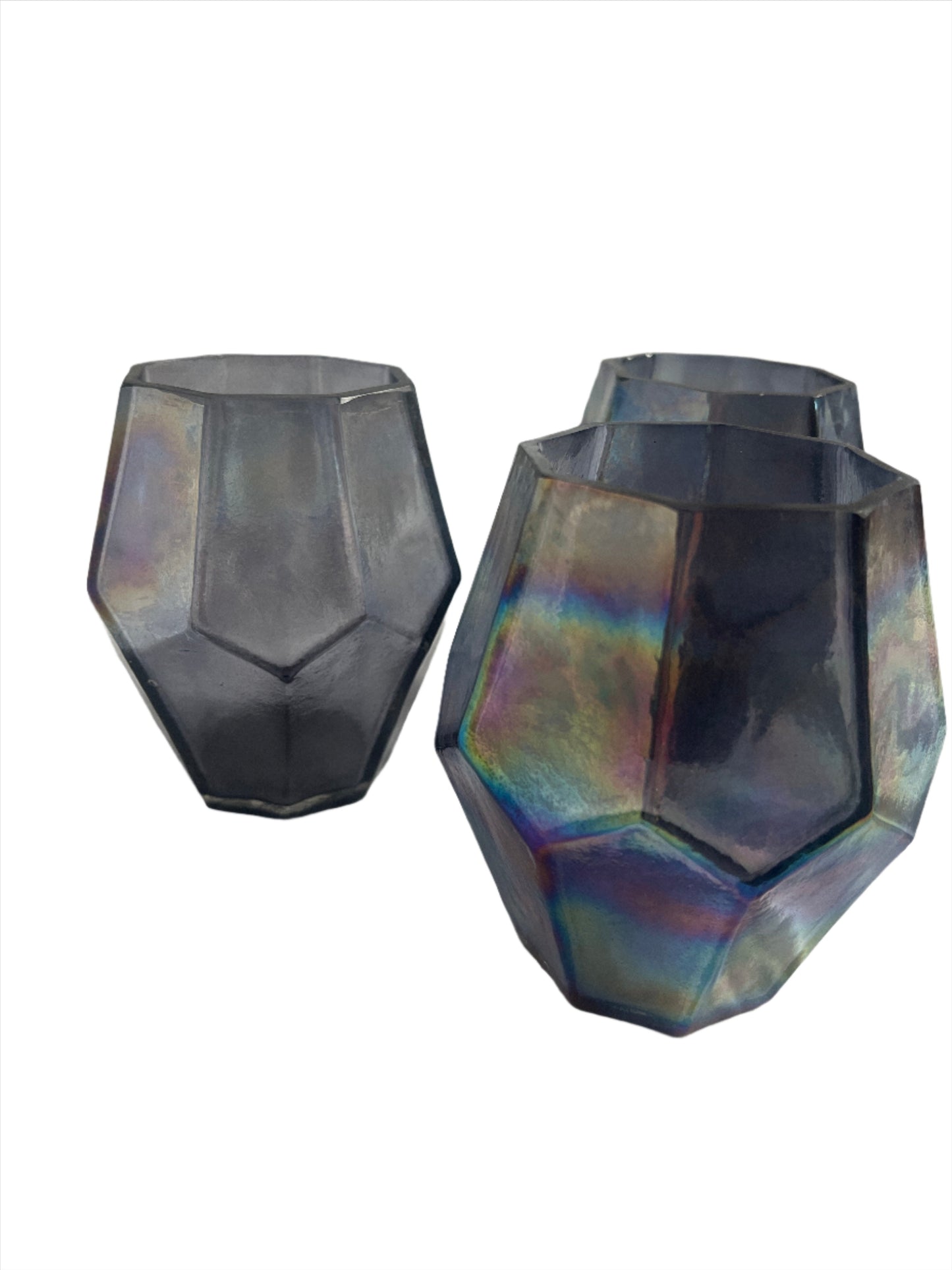Tealight Holder - Iridescent Glass Tealight Holder