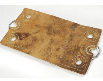 Leather Mat with Metal Handlers