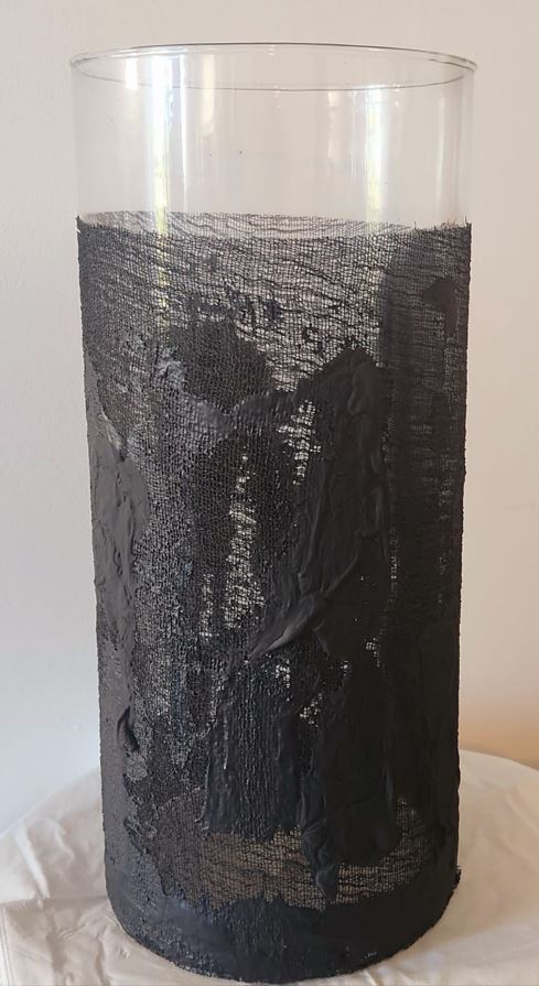 Vase - Black Glass Large