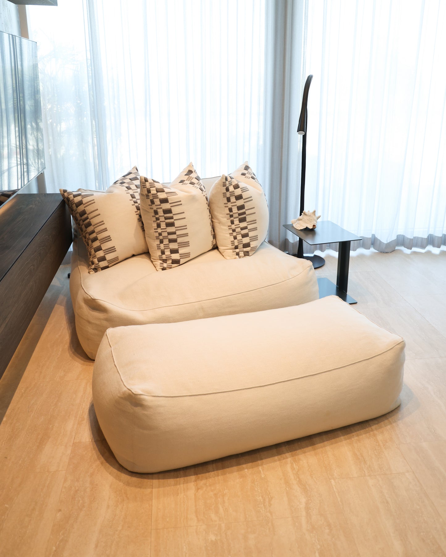 Bean Bag Chair and Ottoman