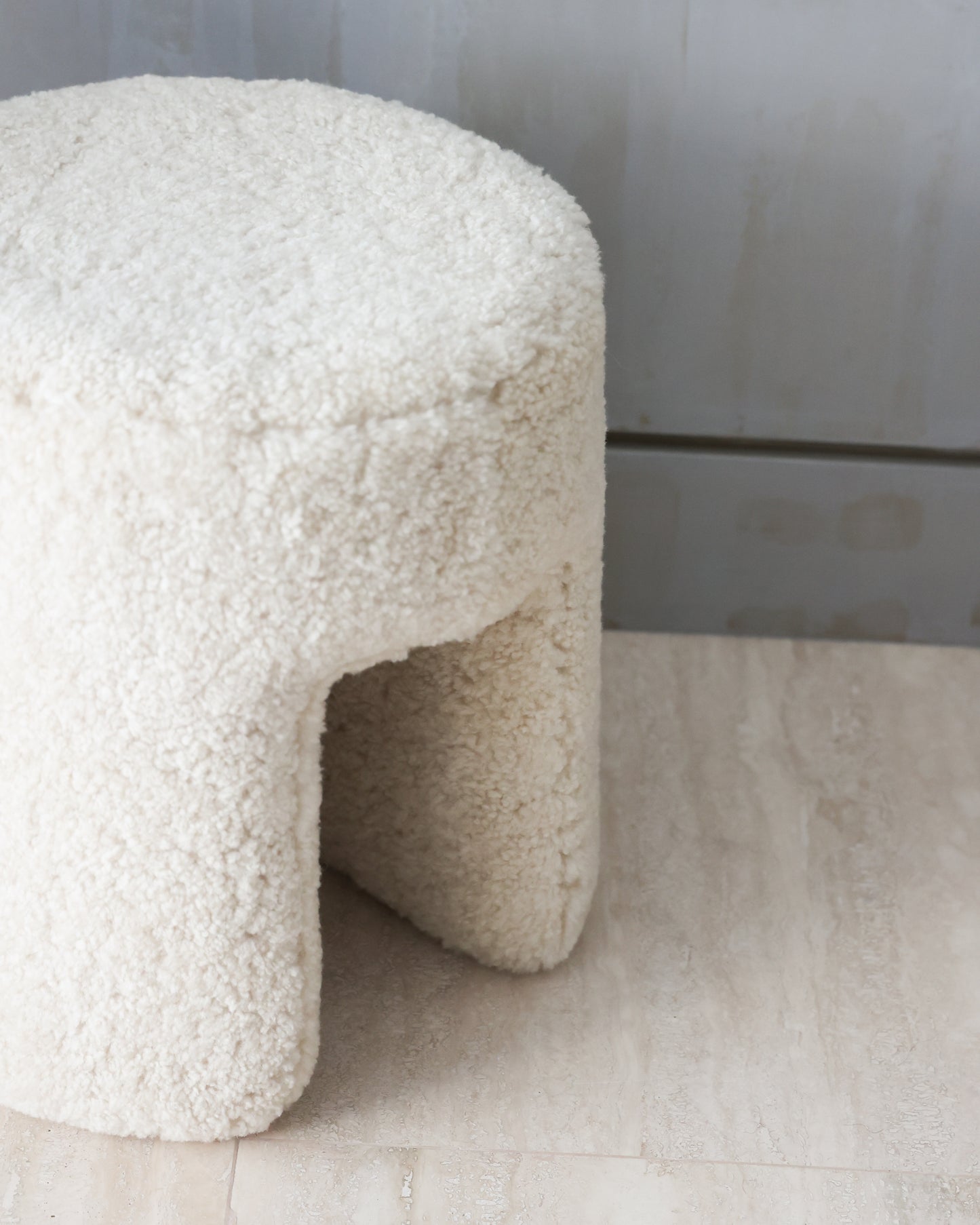 Sheepskin Pouf