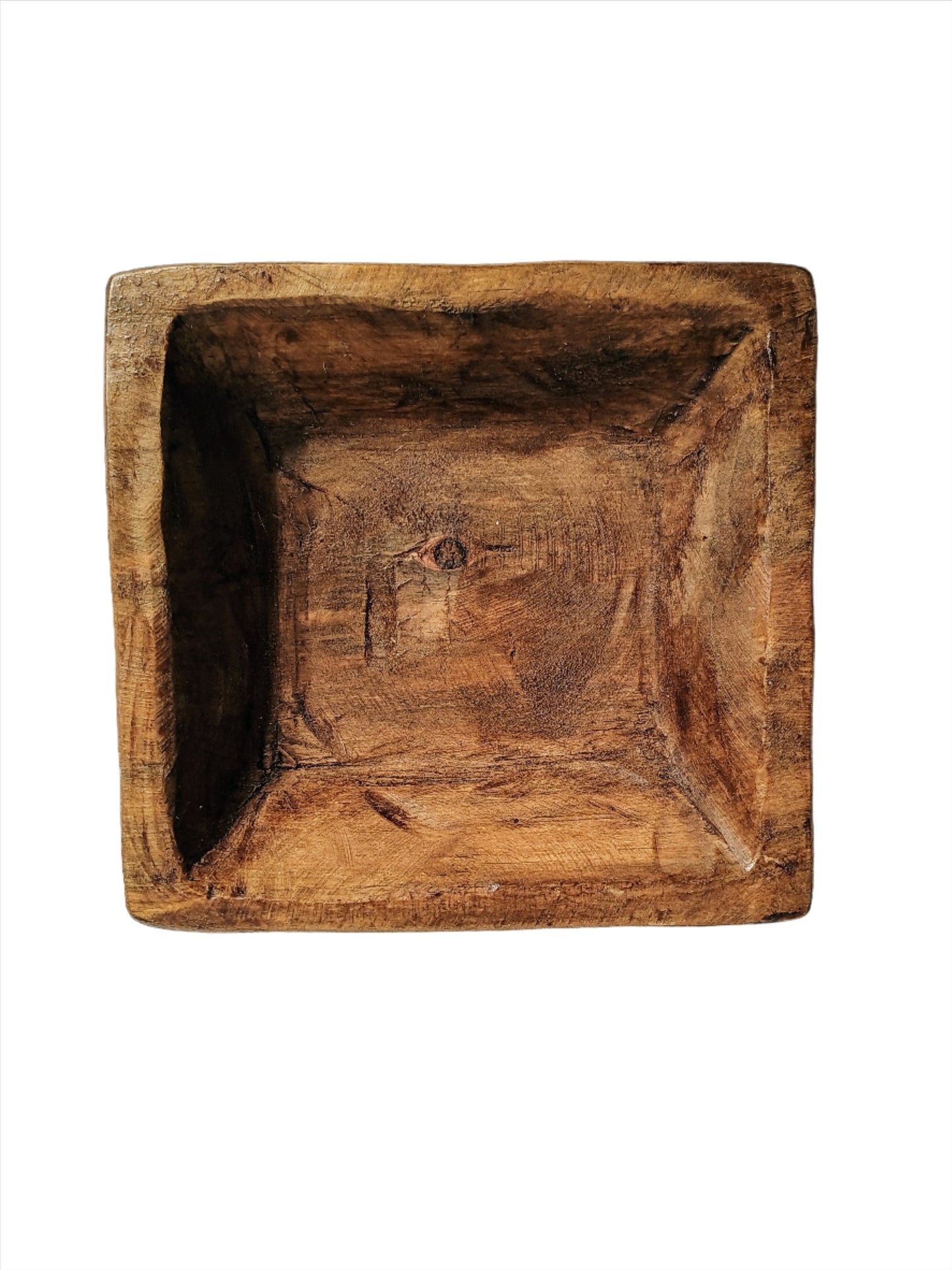 Bowl-Square Wood Stacking Bowls