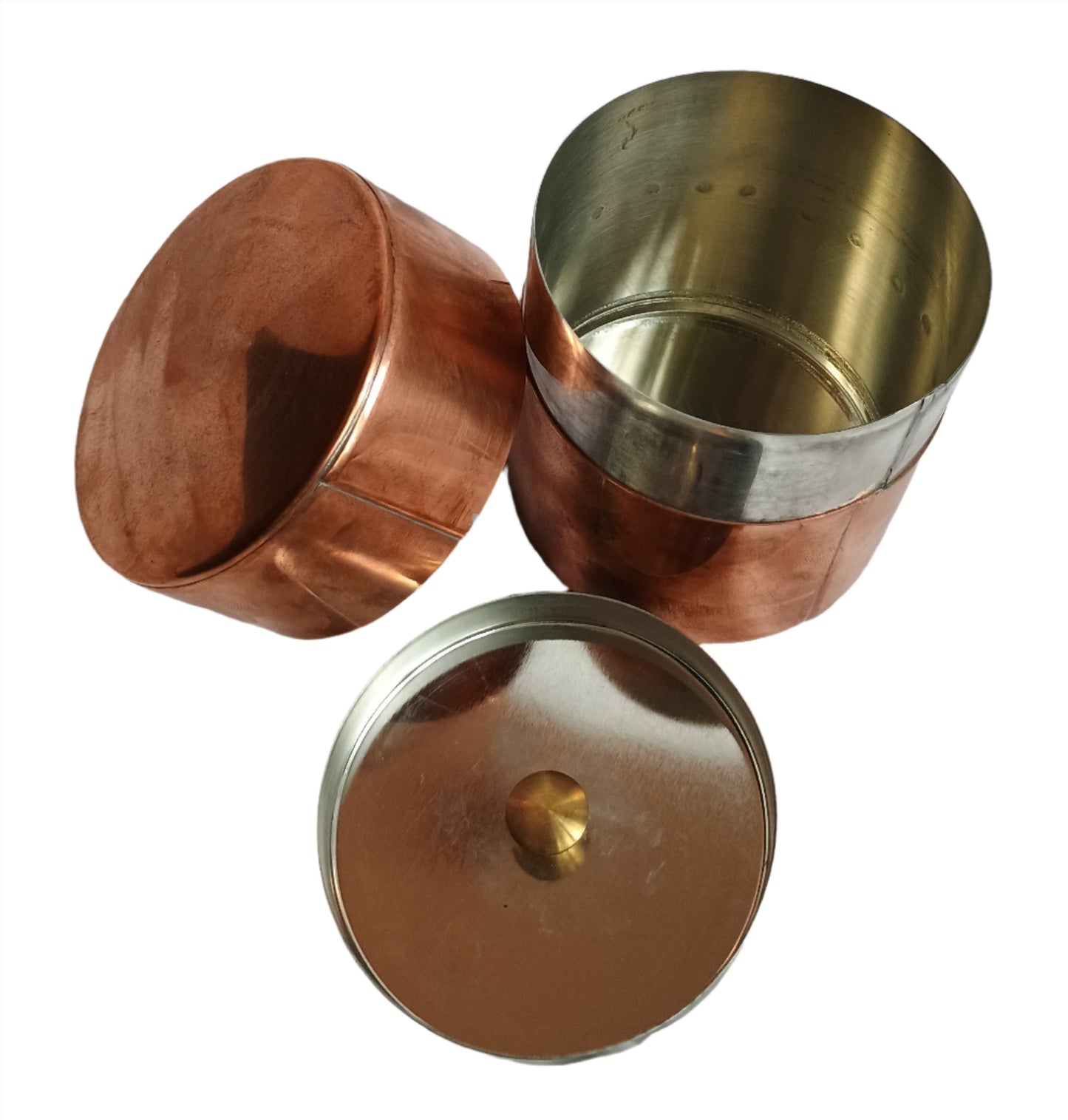 Tea Caddy - Copper and Tin Tea Caddies