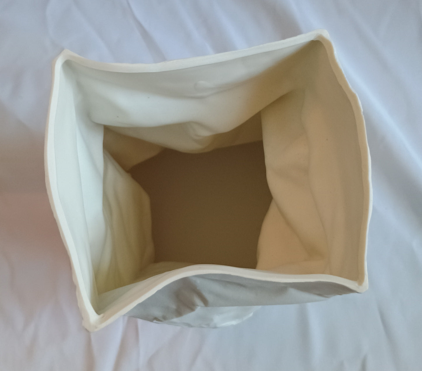 Vase - Porcelain Paper Bag Vase