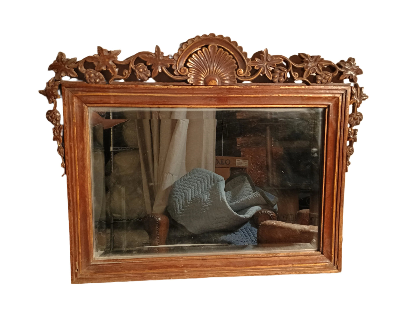 Mirror - Antique Wood Mirror