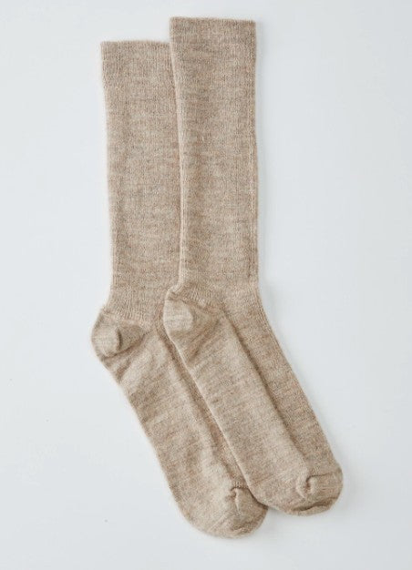 Baby Alpaca Socks - Beige