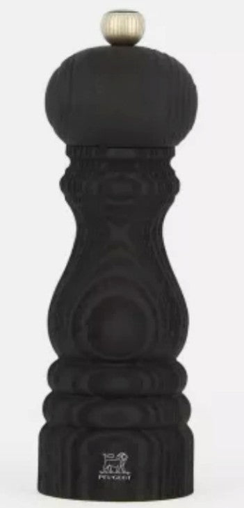 Medium Black Natural Wood Pepper Grinder