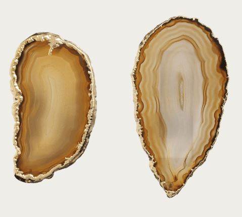 Napkin Holder Crystal Natural - Set of 2