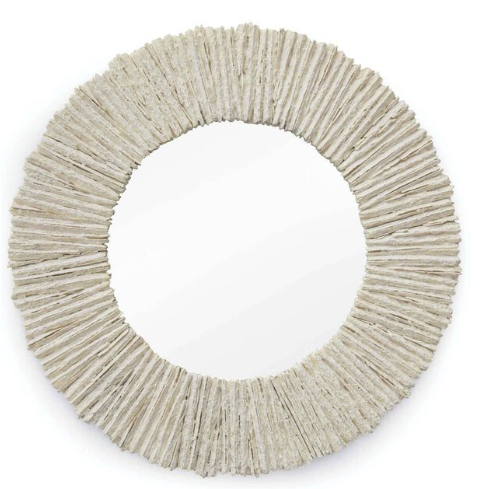 Slate Round Mirror
