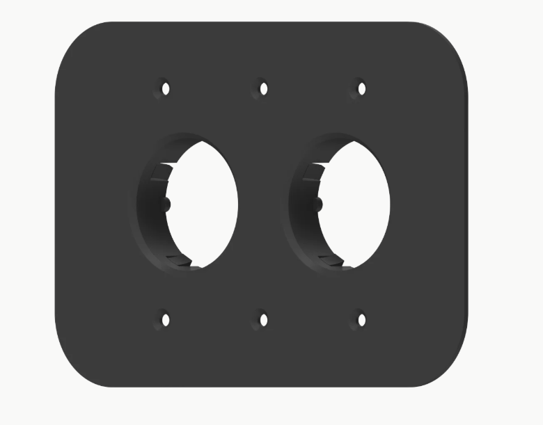 Double Multi-Material Mounting Plate