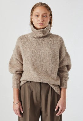 Alpaca and Merino Wool Turtleneck Sweater