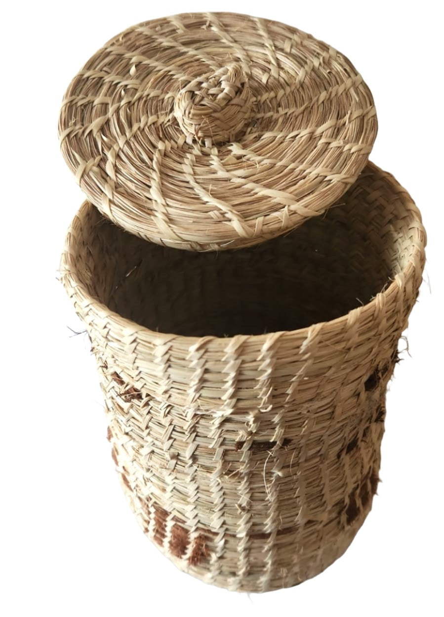 Basket - Small Round Handmade Basket