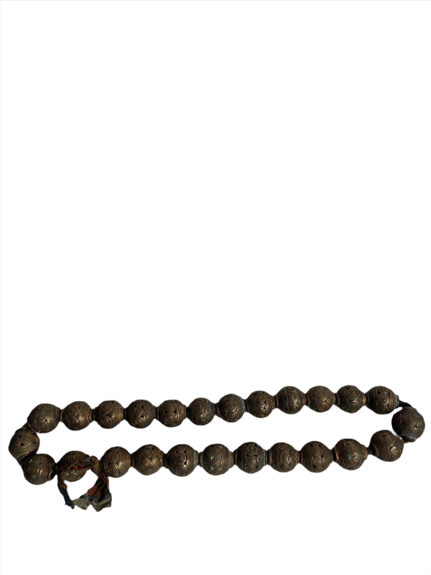 Decor- Antique Brass Beaded Garland