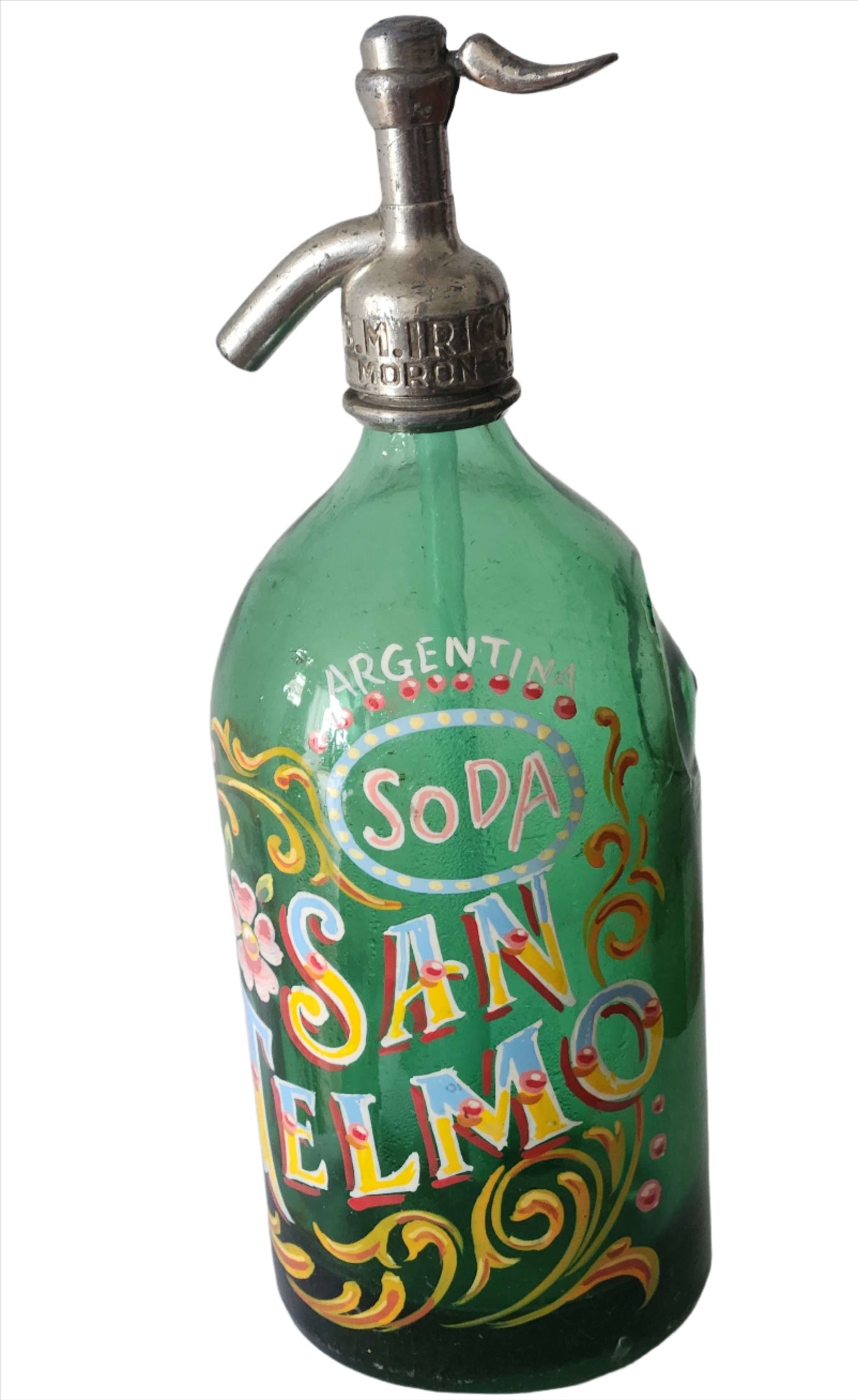 Soap Dispenser - Vintage Soda Bottle Handpainted