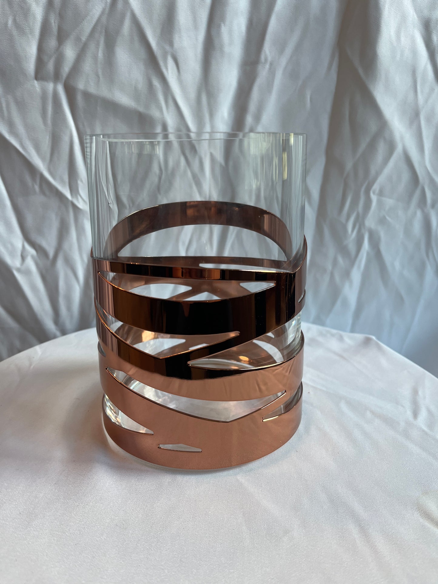 Vase- Glass Copper Glass Vase