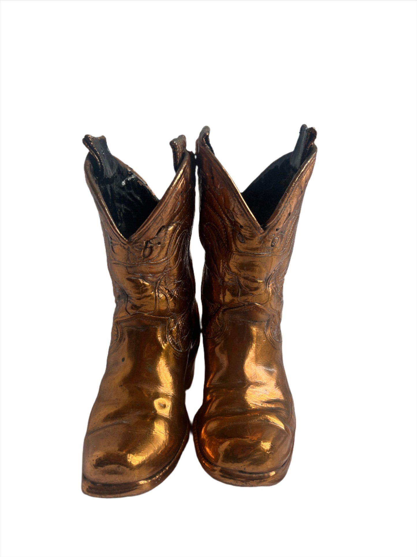 Decorative Copper Cowboy Boots