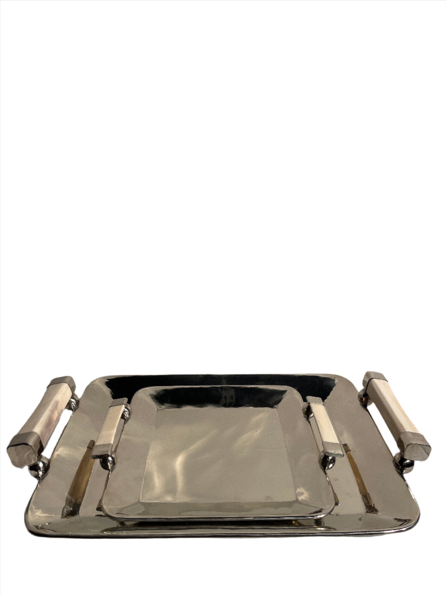 Tray- Silver Serving Tray Set
