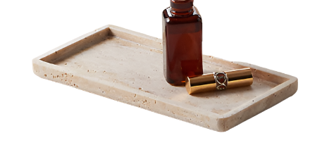 Vanity Tray- Pierce Travertine Vanity Tray