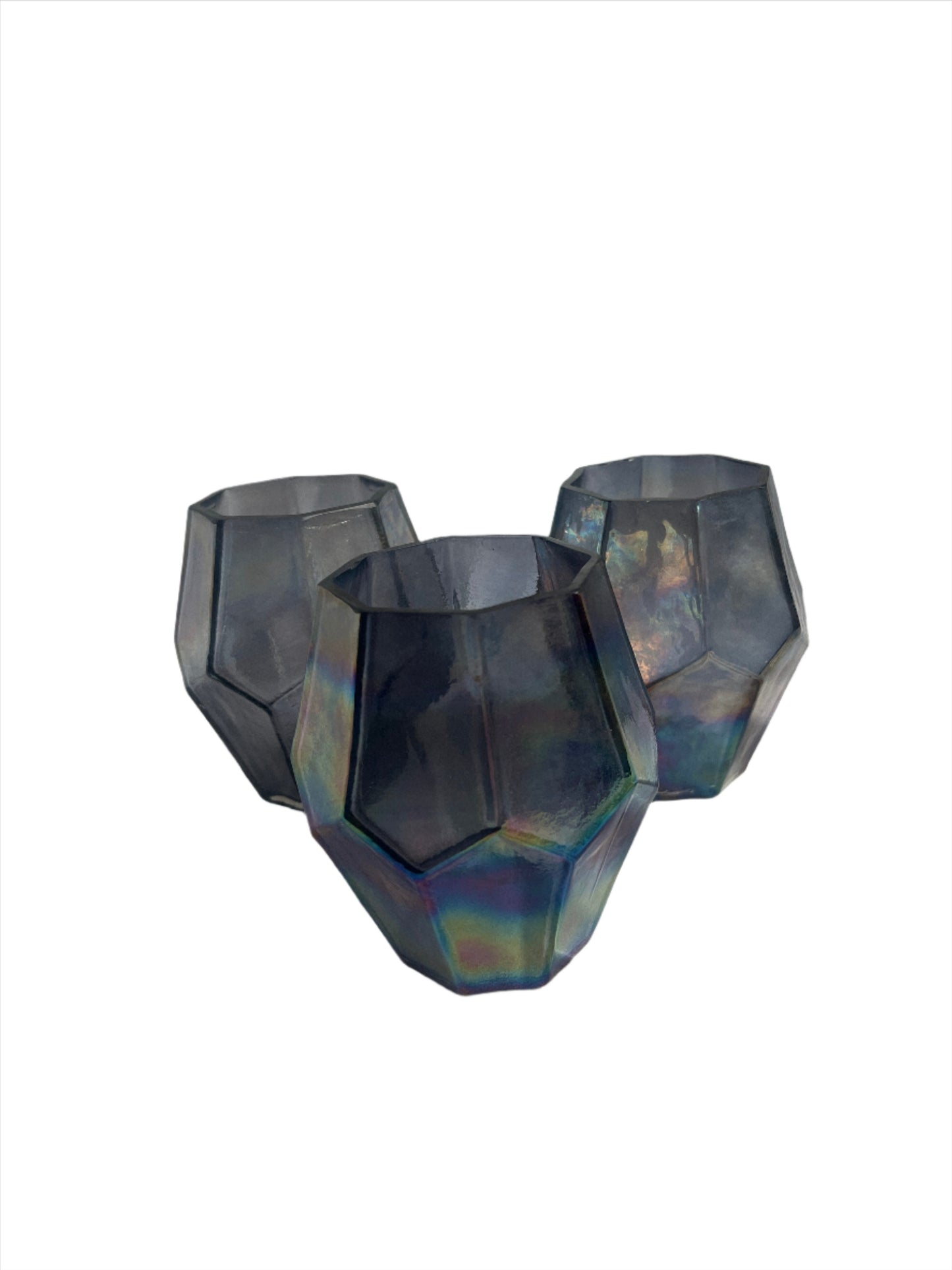 Tealight Holder - Iridescent Glass Tealight Holder