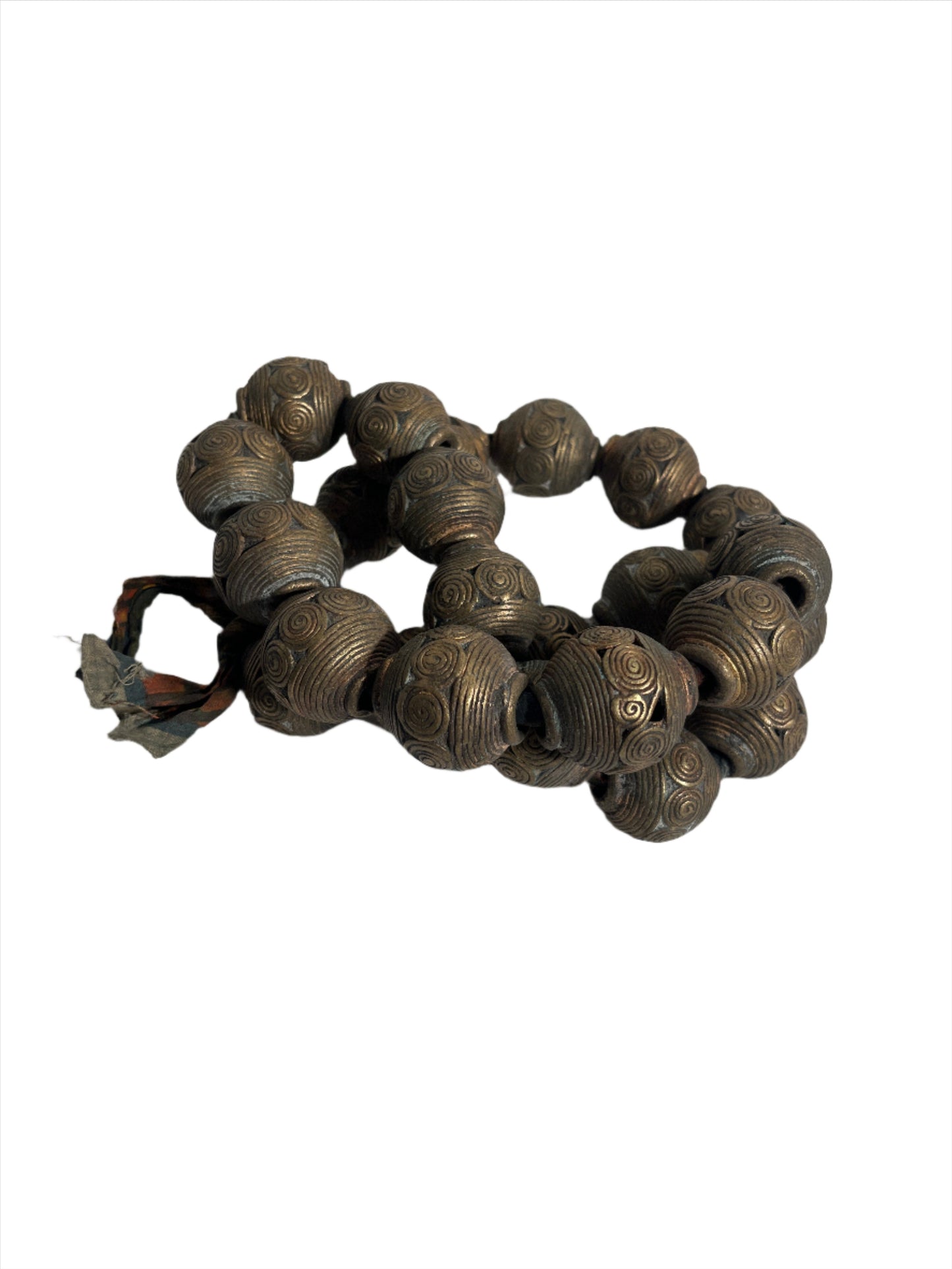 Decor- Antique Brass Beaded Garland