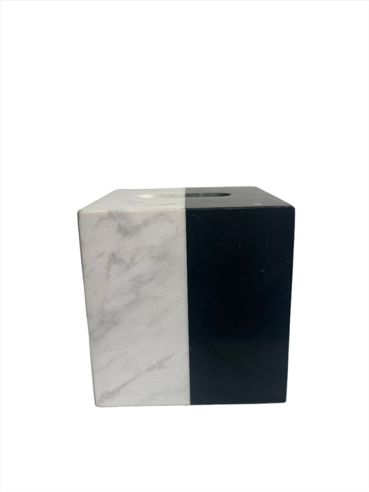 Tissue Box - B&W Marble Tissue Box