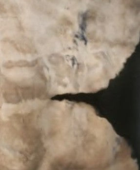 Ivory Velvet Hand Painted Fabric