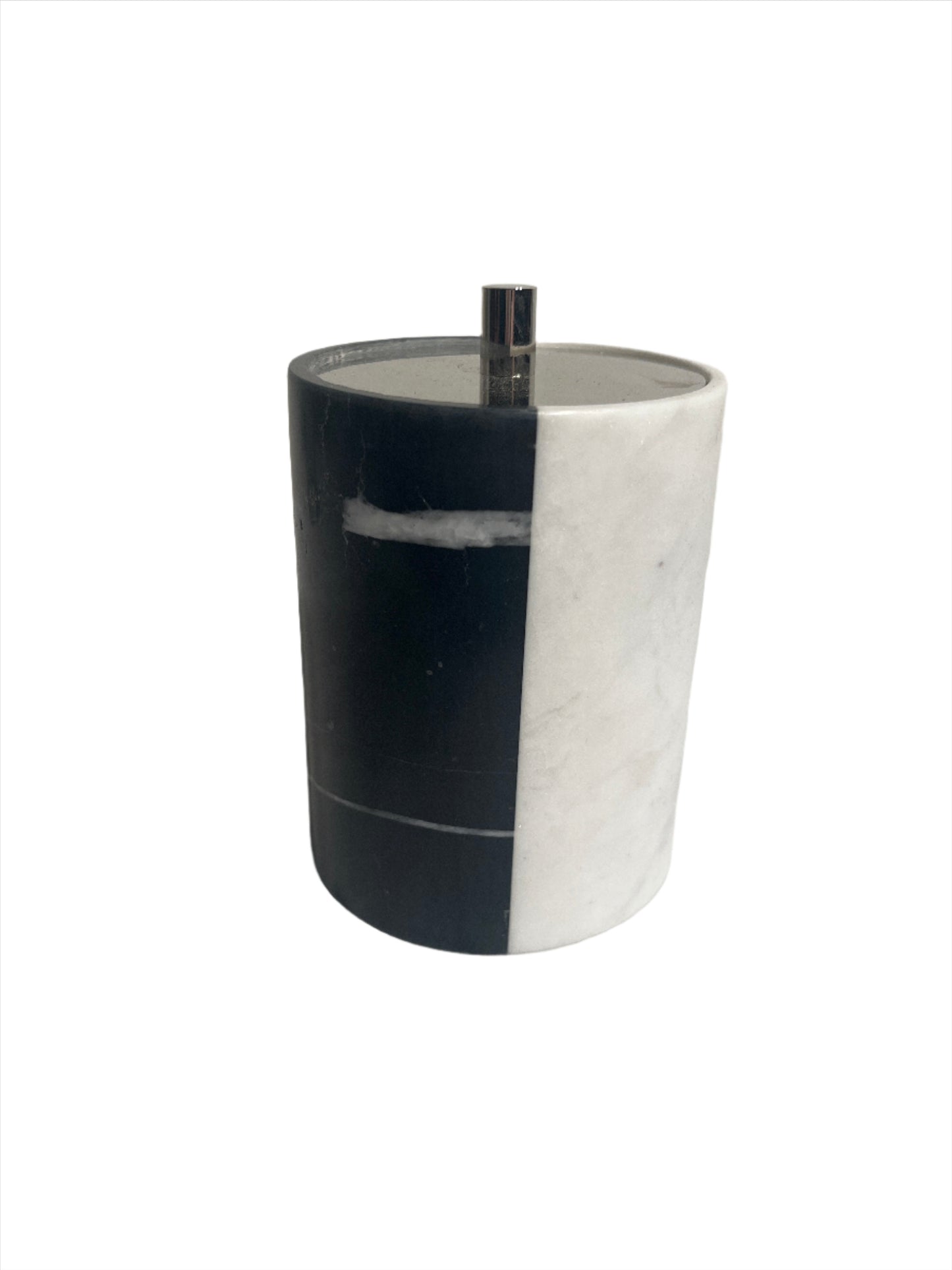 Canister - B&W Marble Canister