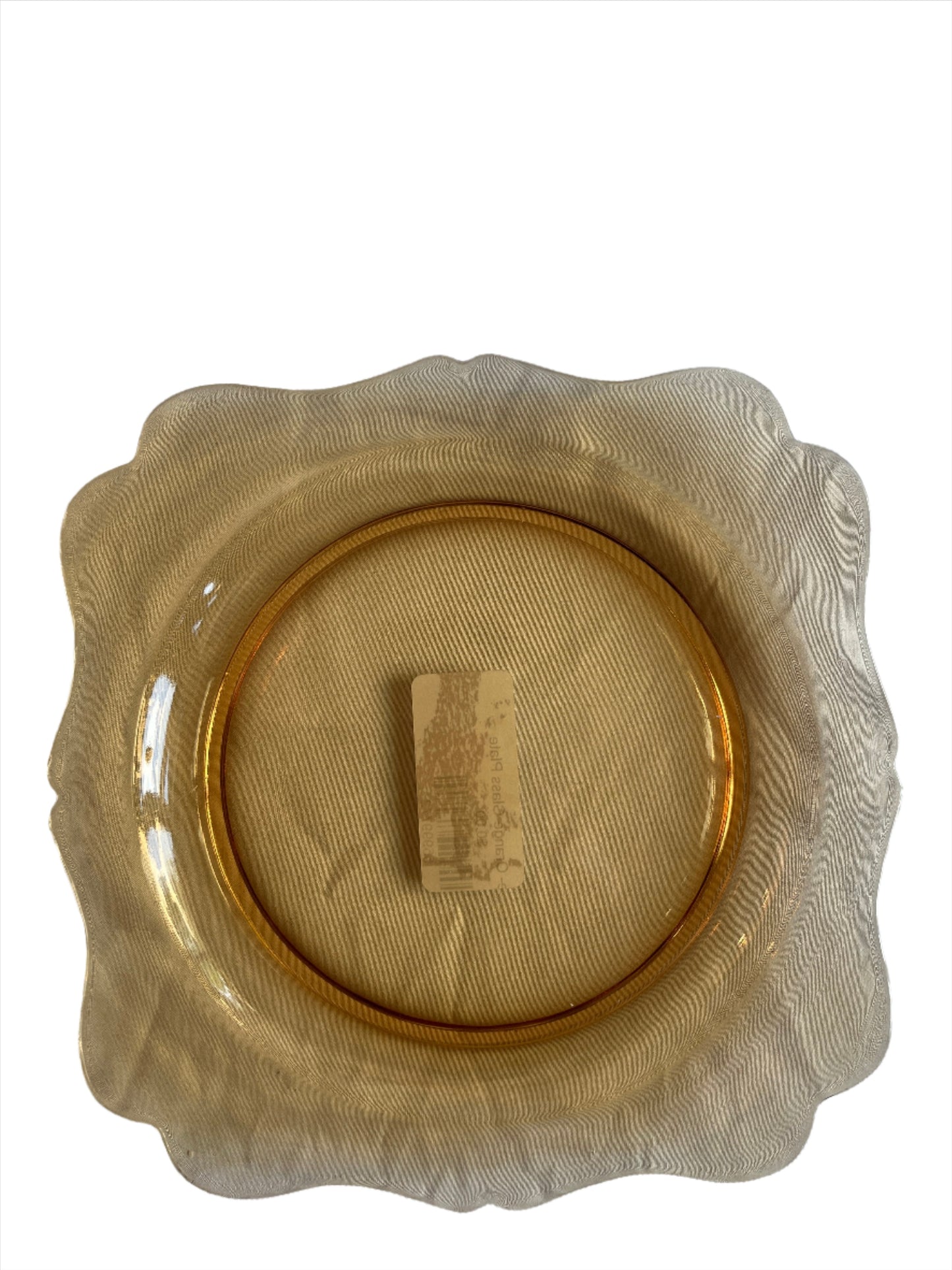 Plate- Orange Glass Plate