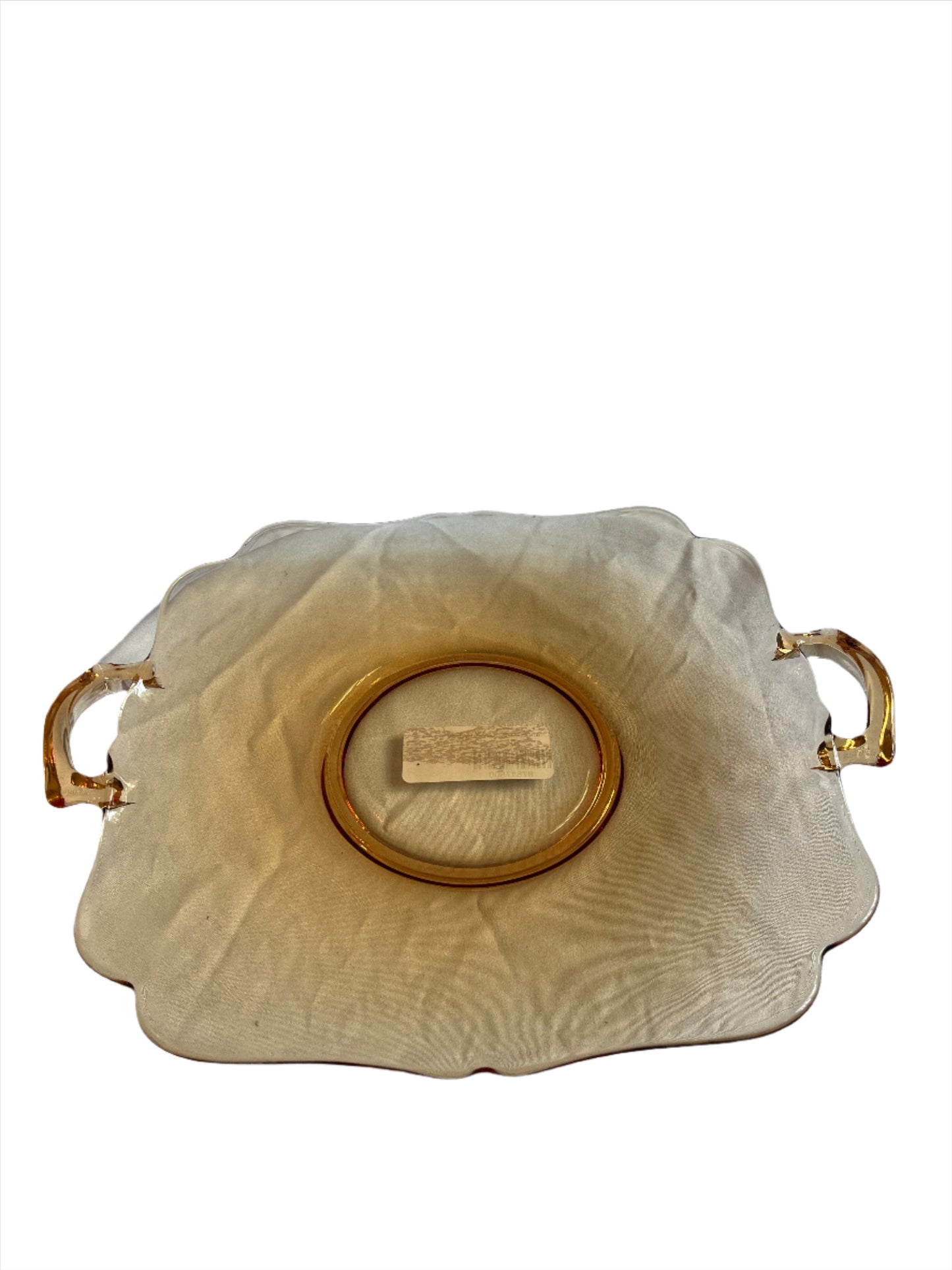Tray- Orange Glass Serving Tray