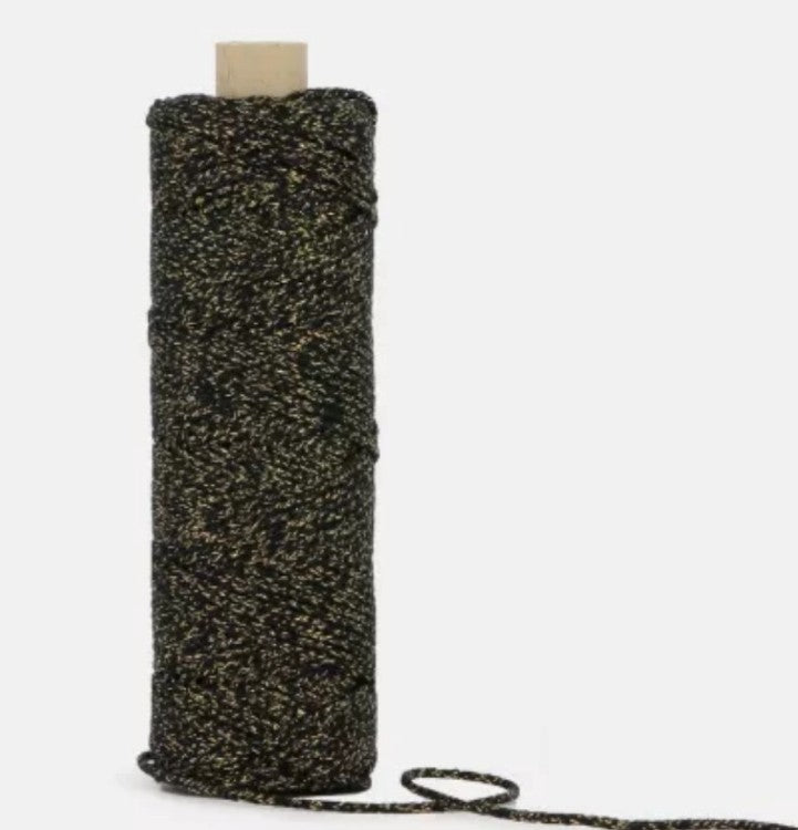 Black Glittered Cord