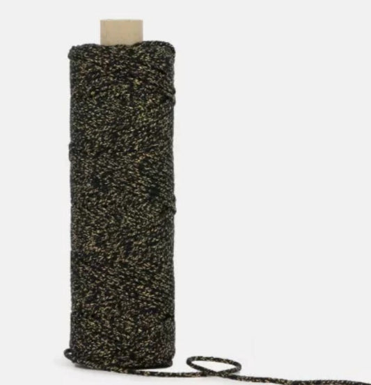 Black Glittered Cord
