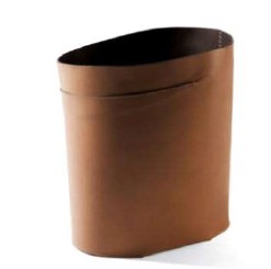 Basket - Brown Leather Large