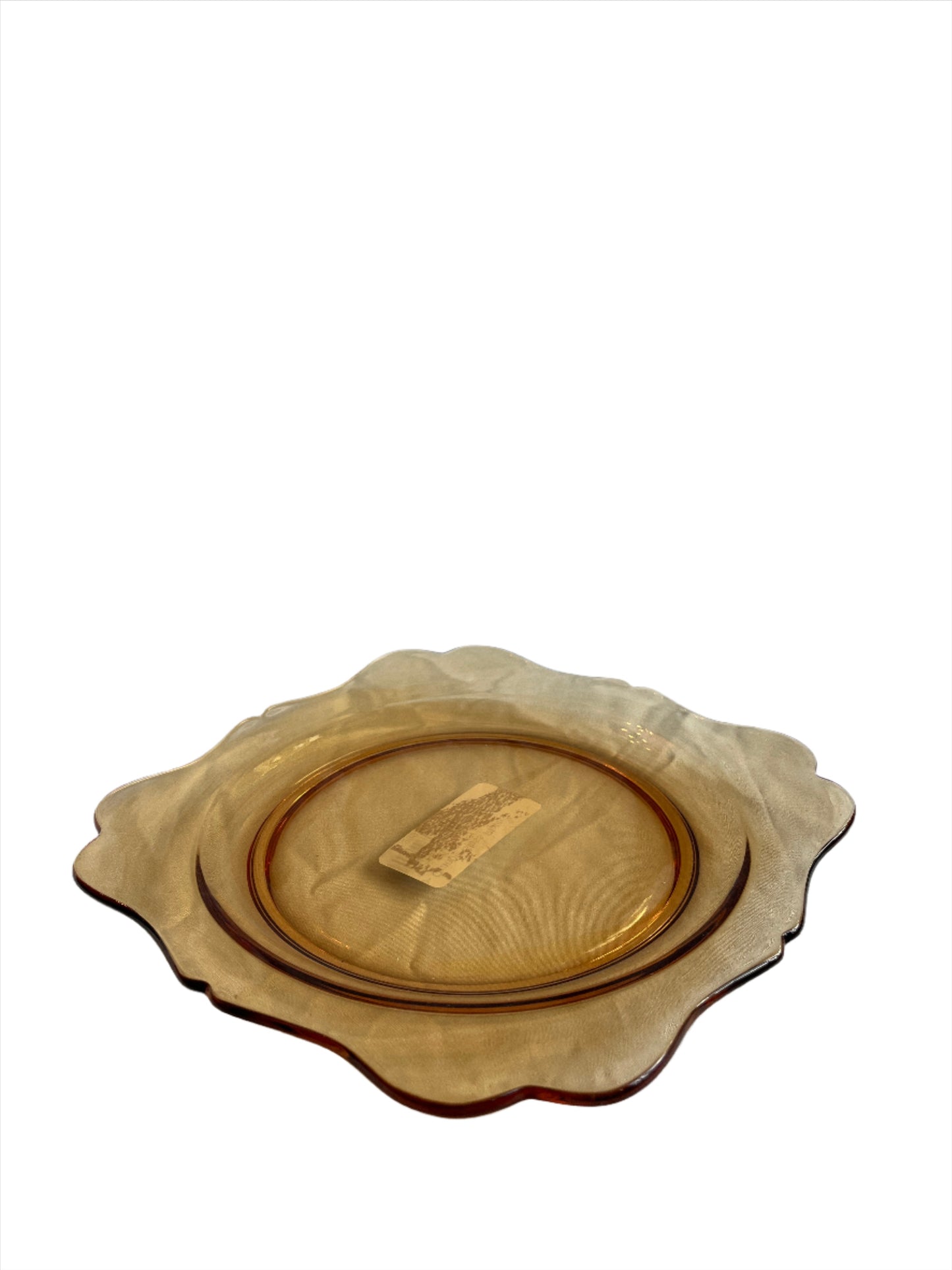 Plate- Orange Glass Plate