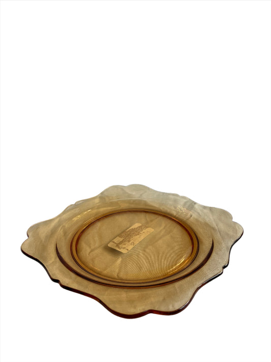 Plate- Orange Glass Plate