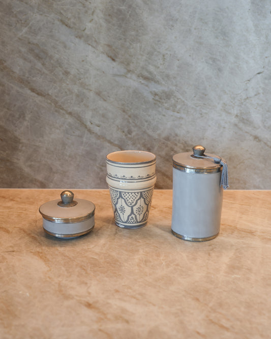 Antique Cannisters- Slate Gray