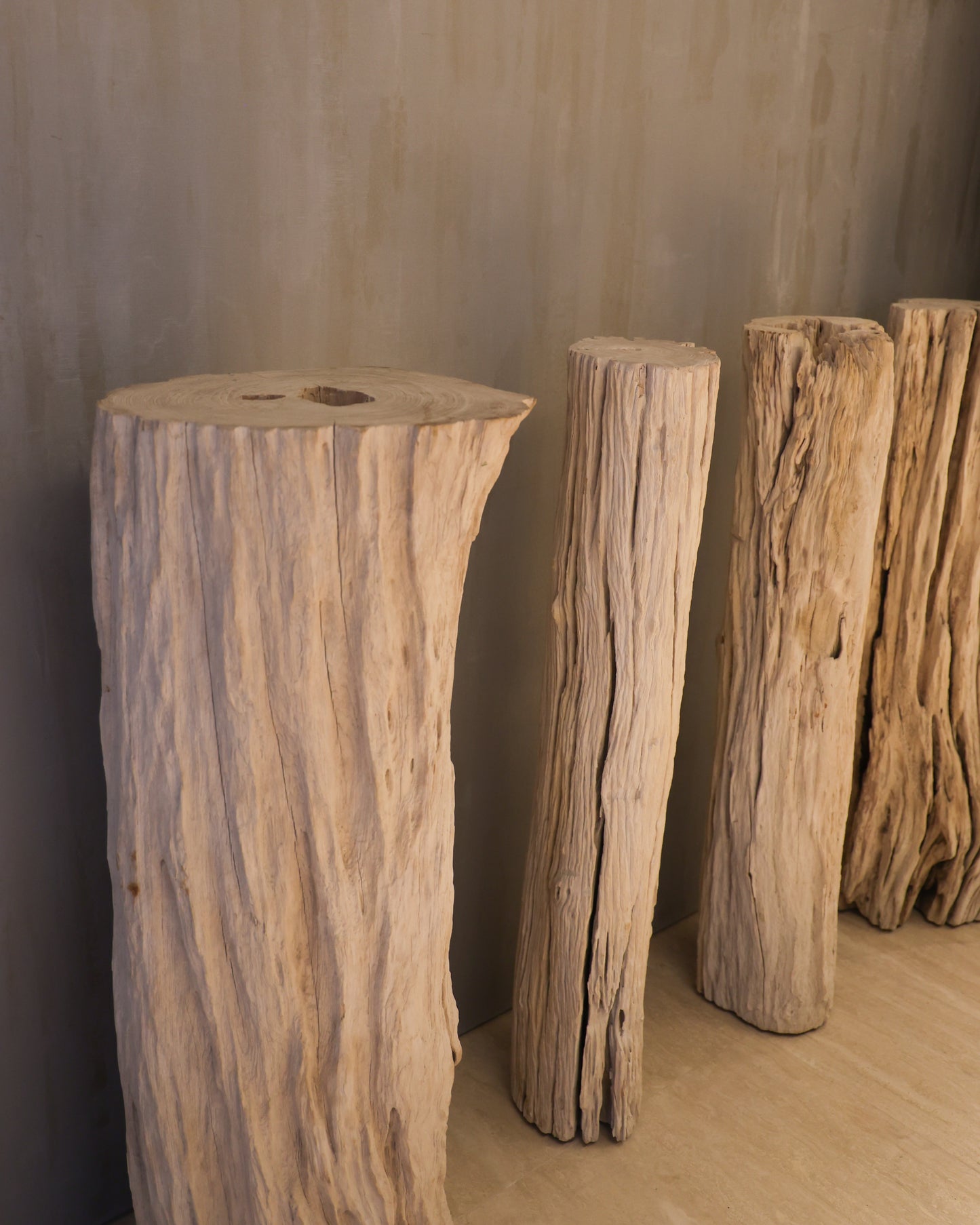 Wooden Log Sculptures