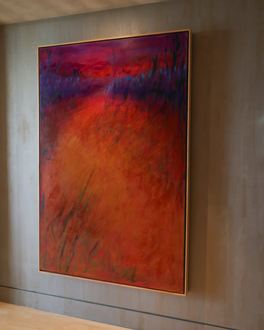 Red Abstract Artwork