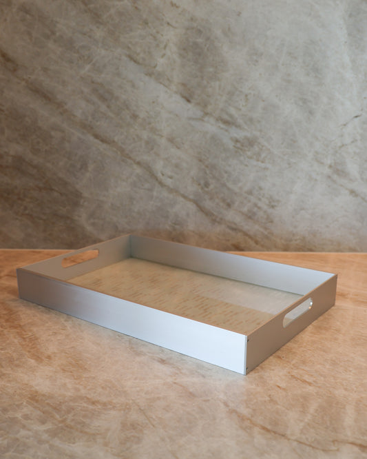 Patterned Glass Catch-All Tray