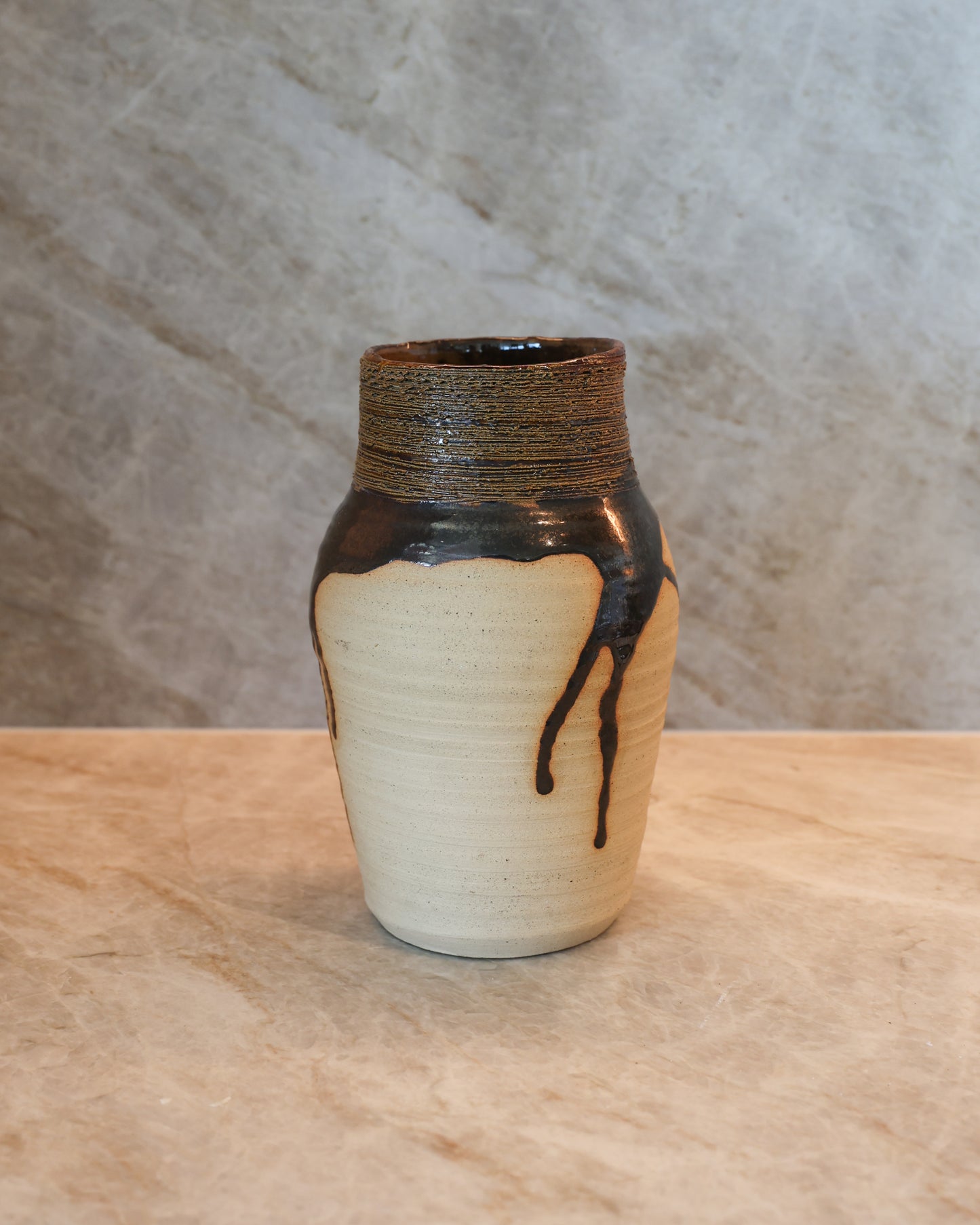 Ceramic Drip Glaze Vase