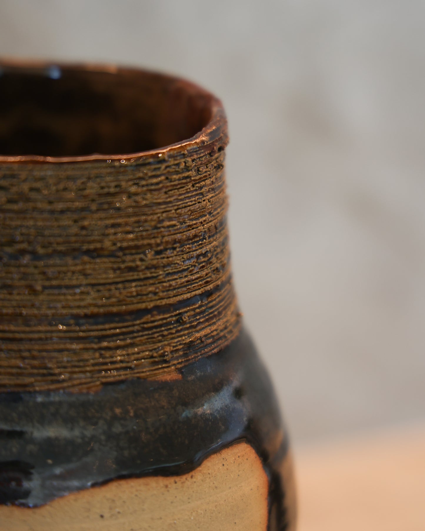 Ceramic Drip Glaze Vase