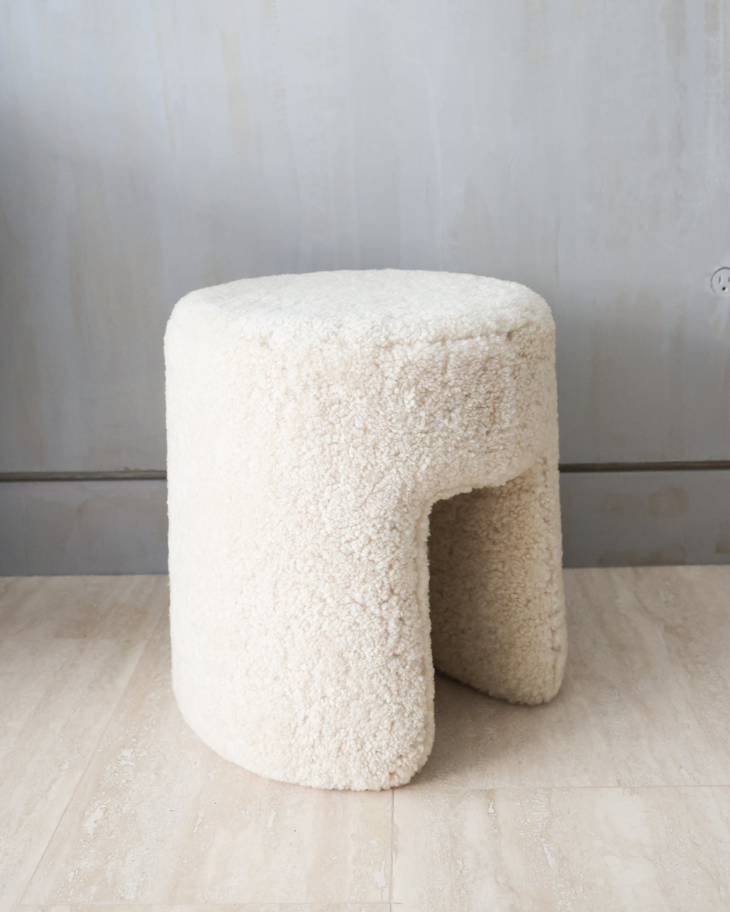 Sheepskin Pouf