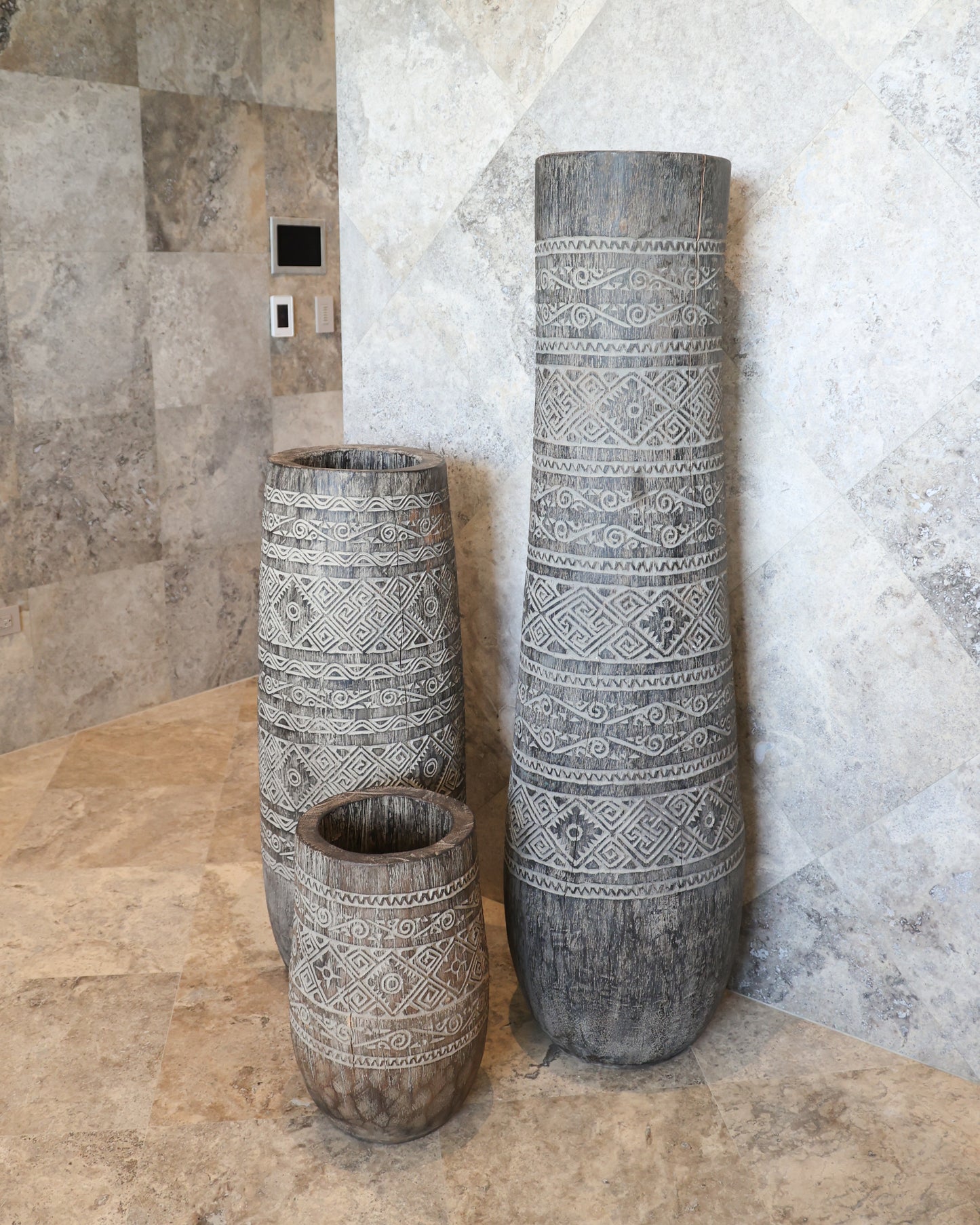Carved Wooden Vessels