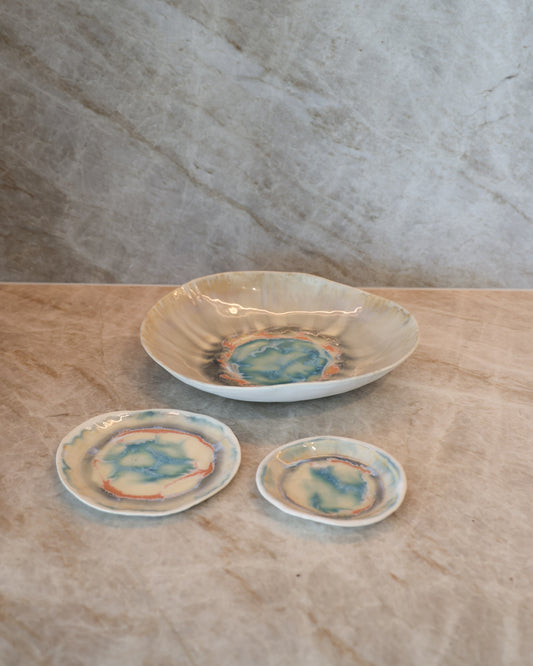 Reactive Pottery- Set of 3