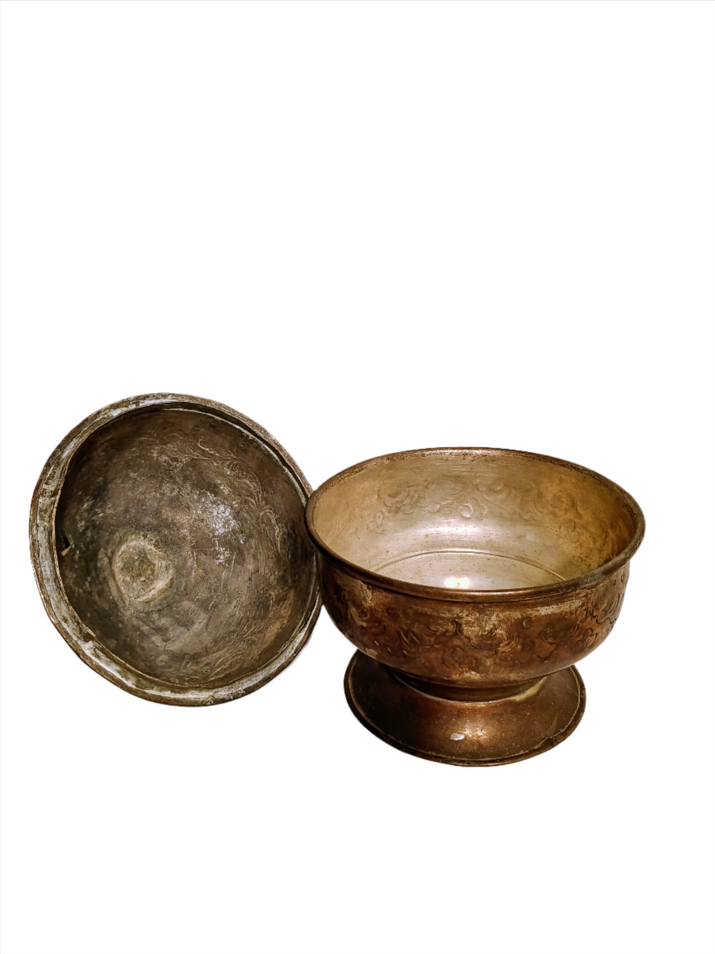 Caddy Box - Engraved Brass Caddy Box with Lid