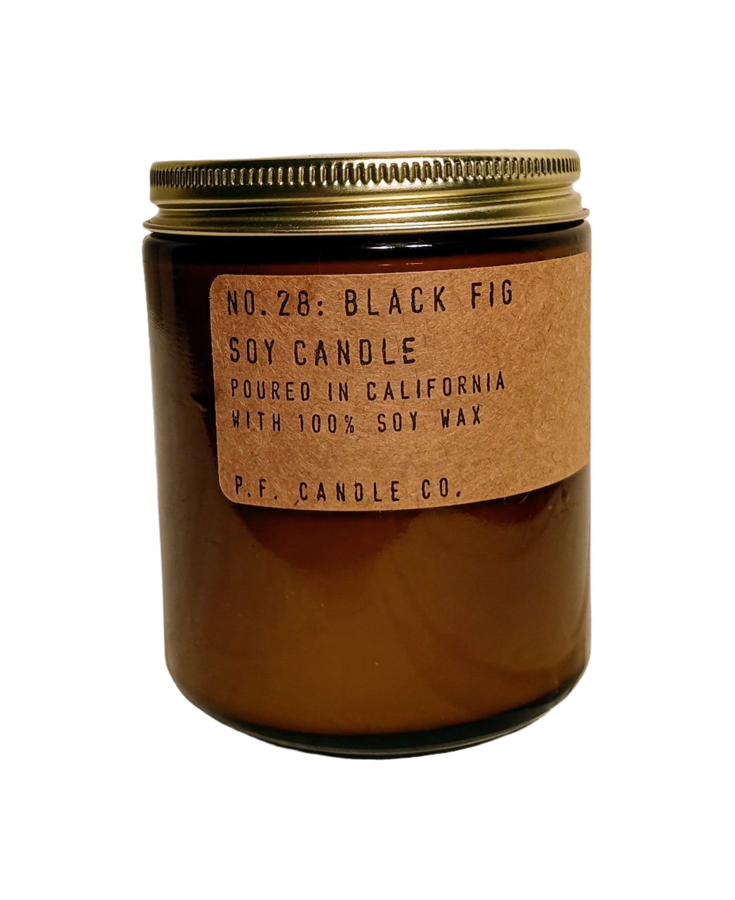 Candle-Soy Candle in Amber Glass Jar