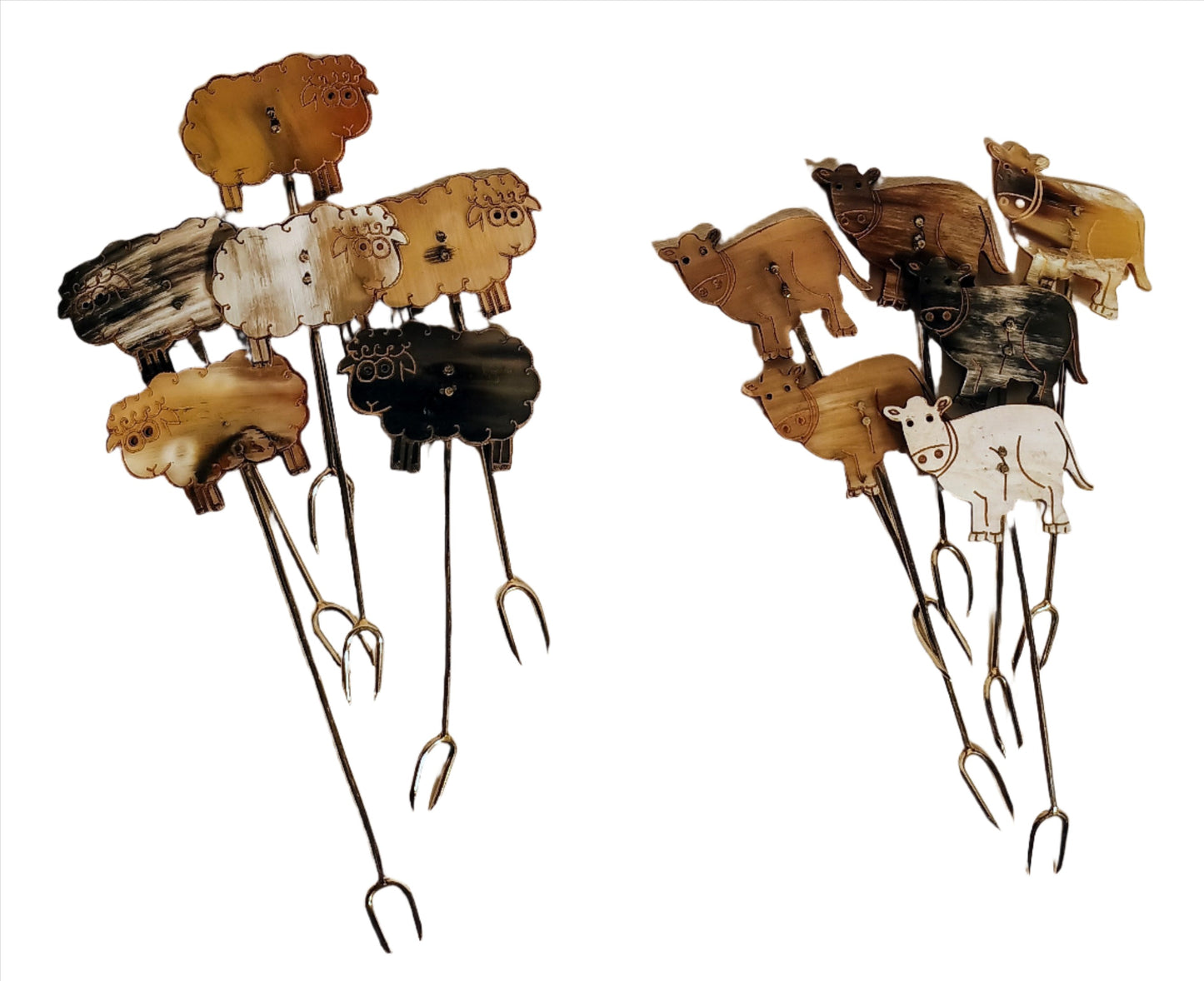 Cheese Markers-Glass Animal Cheese Markers