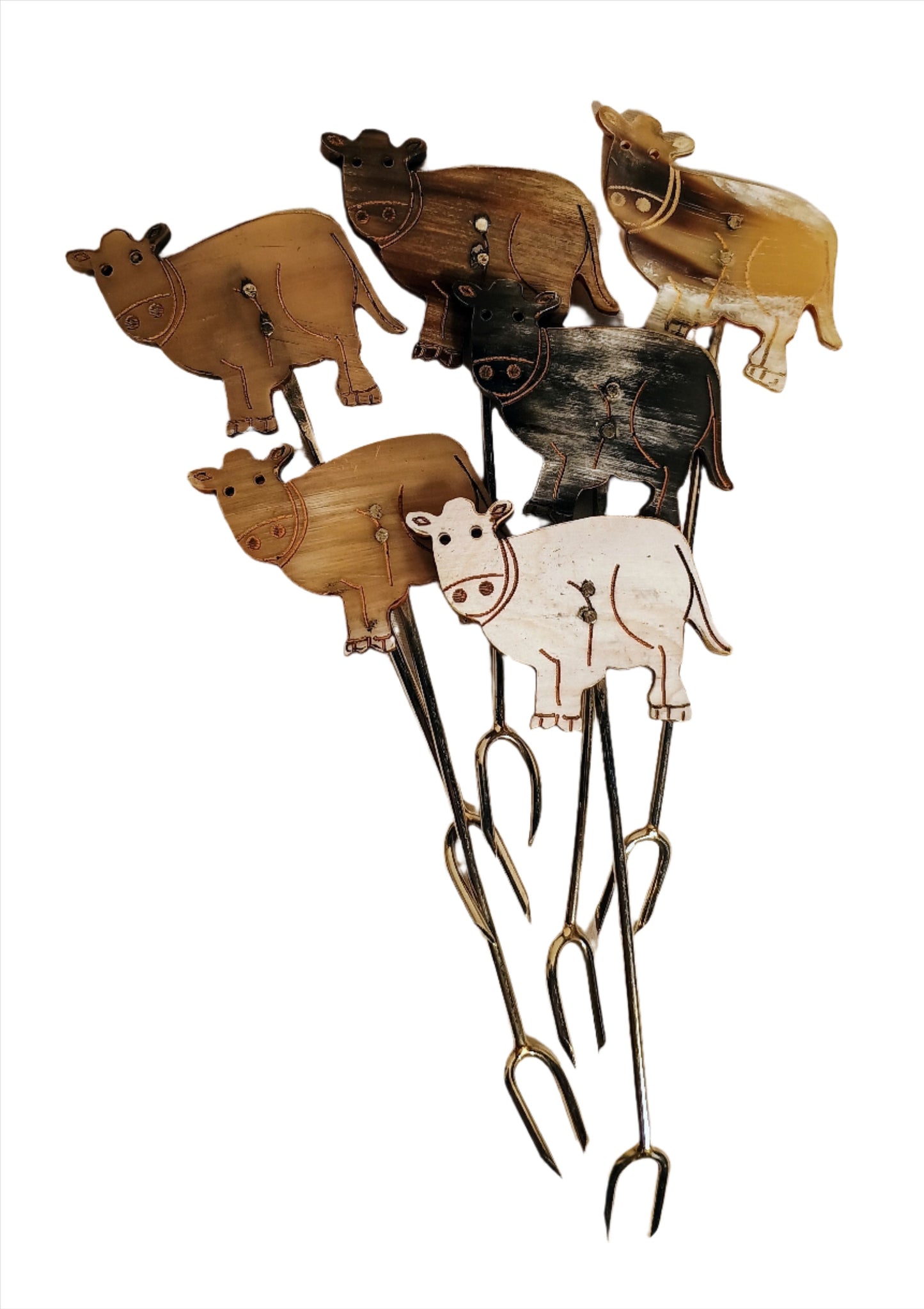 Cheese Markers-Glass Animal Cheese Markers