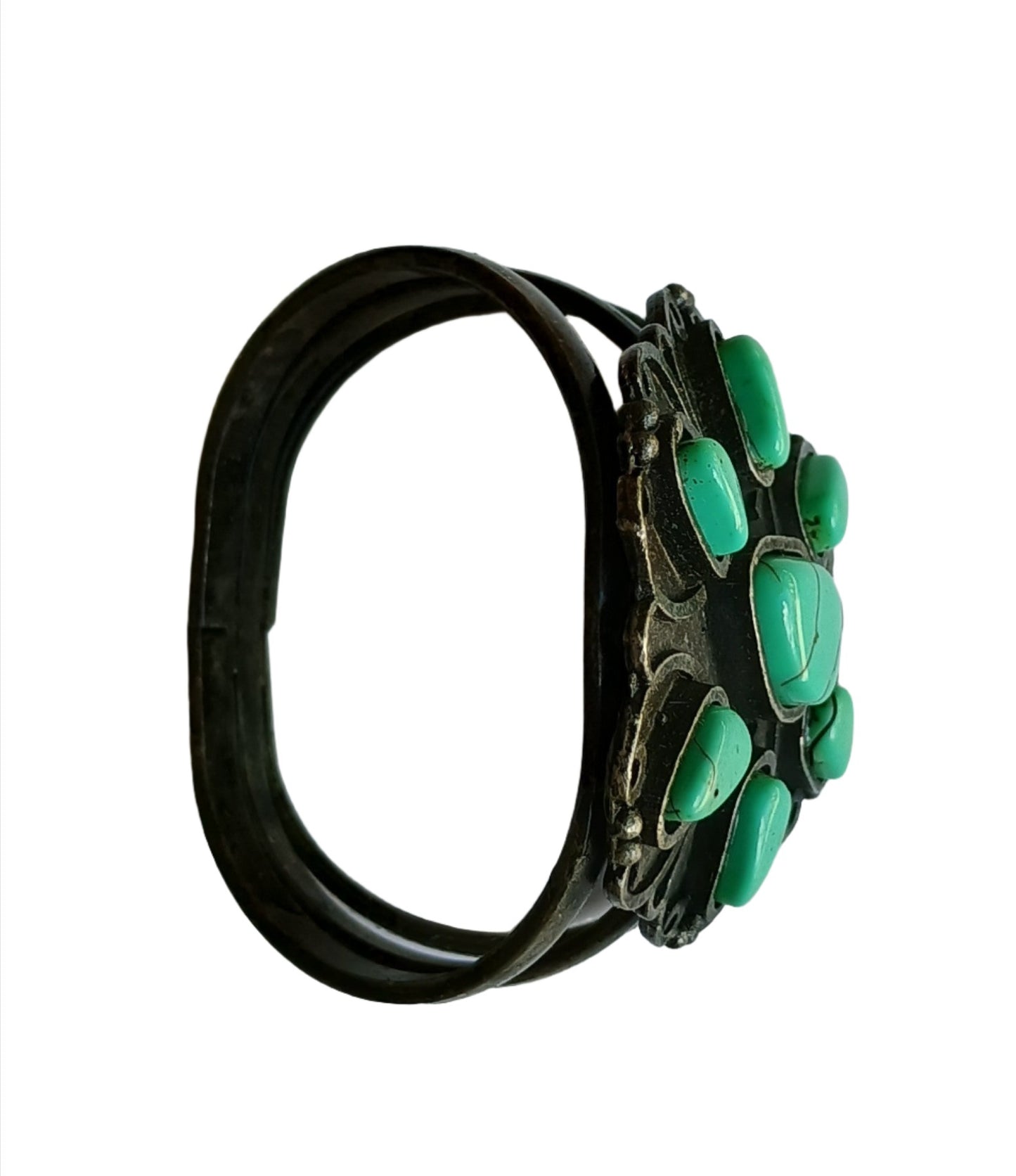 Napkin Rings - Turquoise Handcrafted, Set of 4