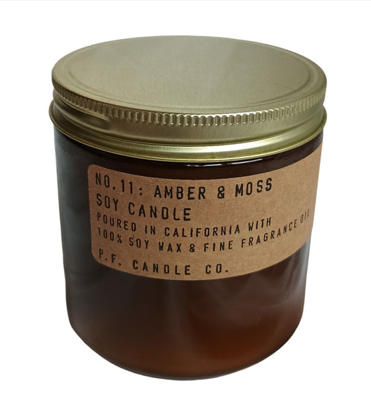 Candle-Soy Candle in Amber Glass Jar