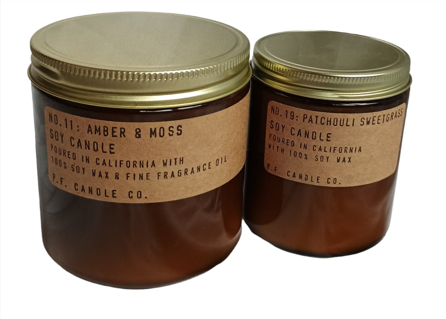 Candle-Soy Candle in Amber Glass Jar